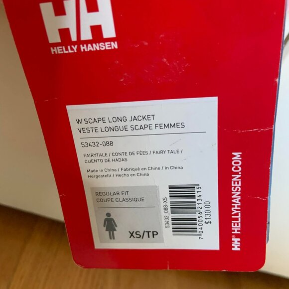 Brand New, Women's W Scale Long Jacket Helly Hansen, size XS-S - Picture 3 of 4